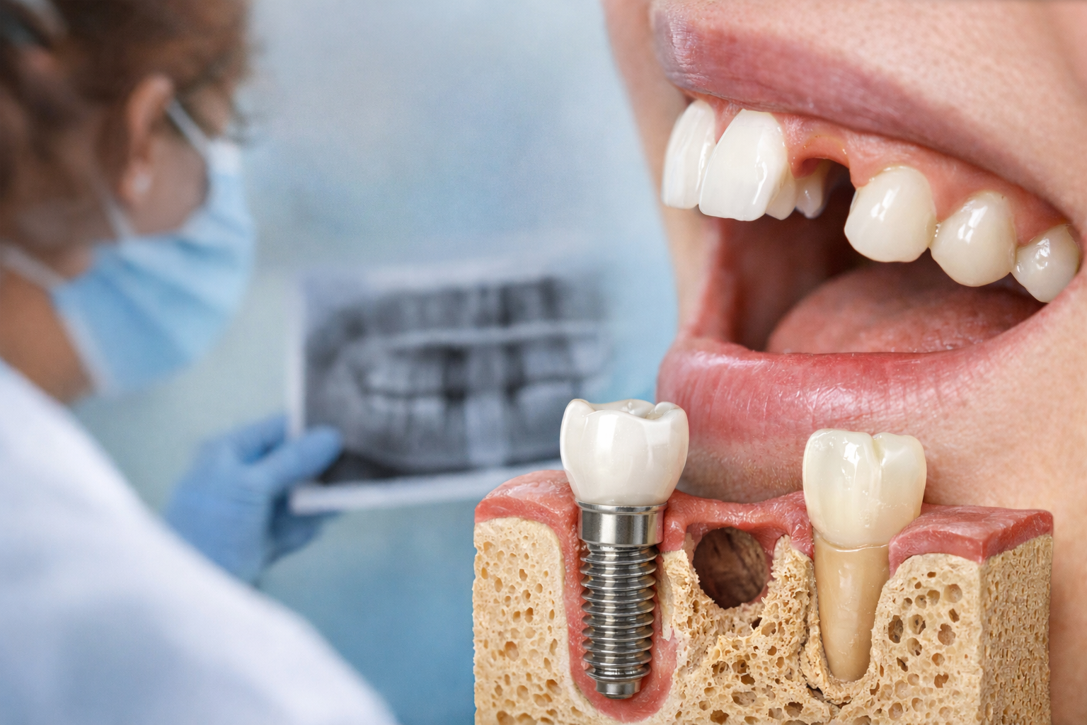 ¿Qué pasa si no me pongo un implante dental tras perder un diente?